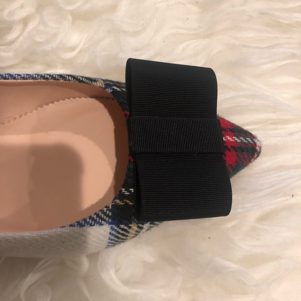 J Crew Pointed-toe flats in snowy Stewart tartan - Picture 6 of 8
